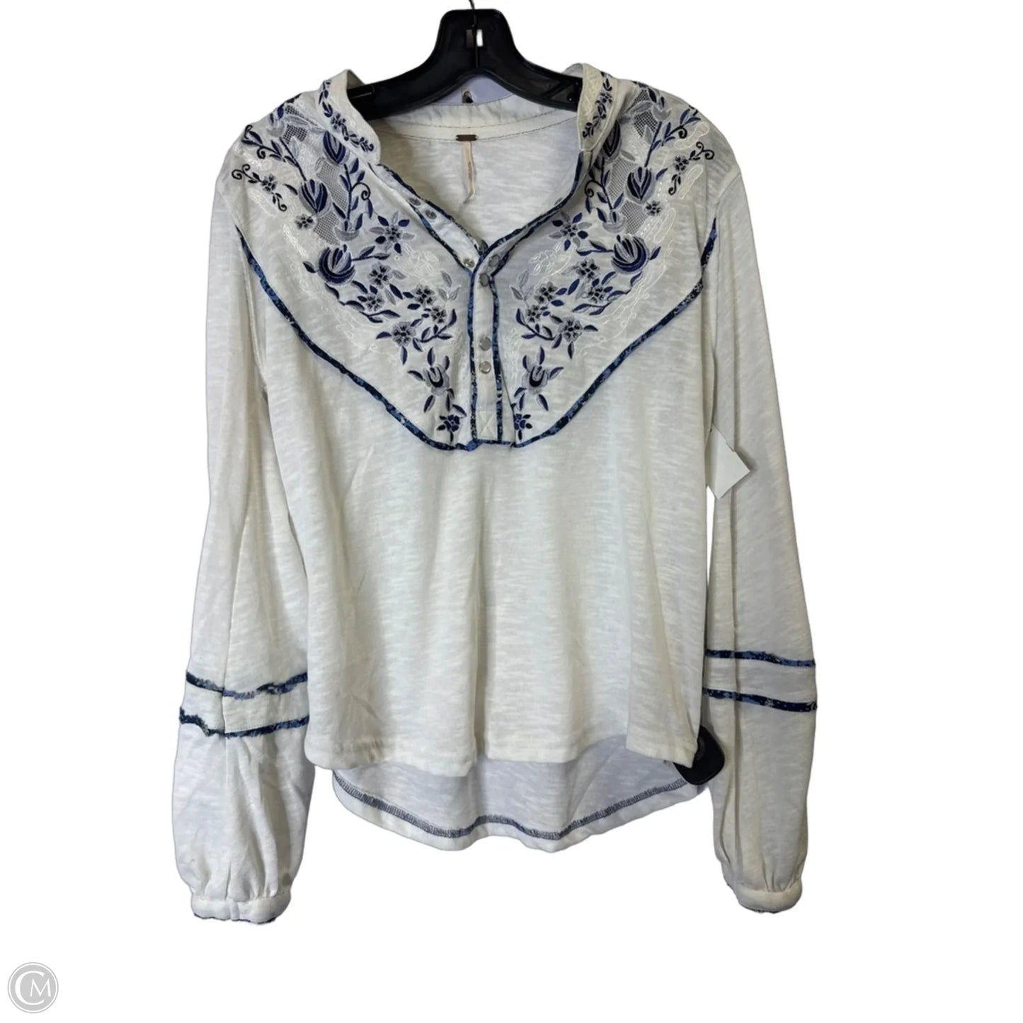 Top Long Sleeve By Free People In White, Size: S