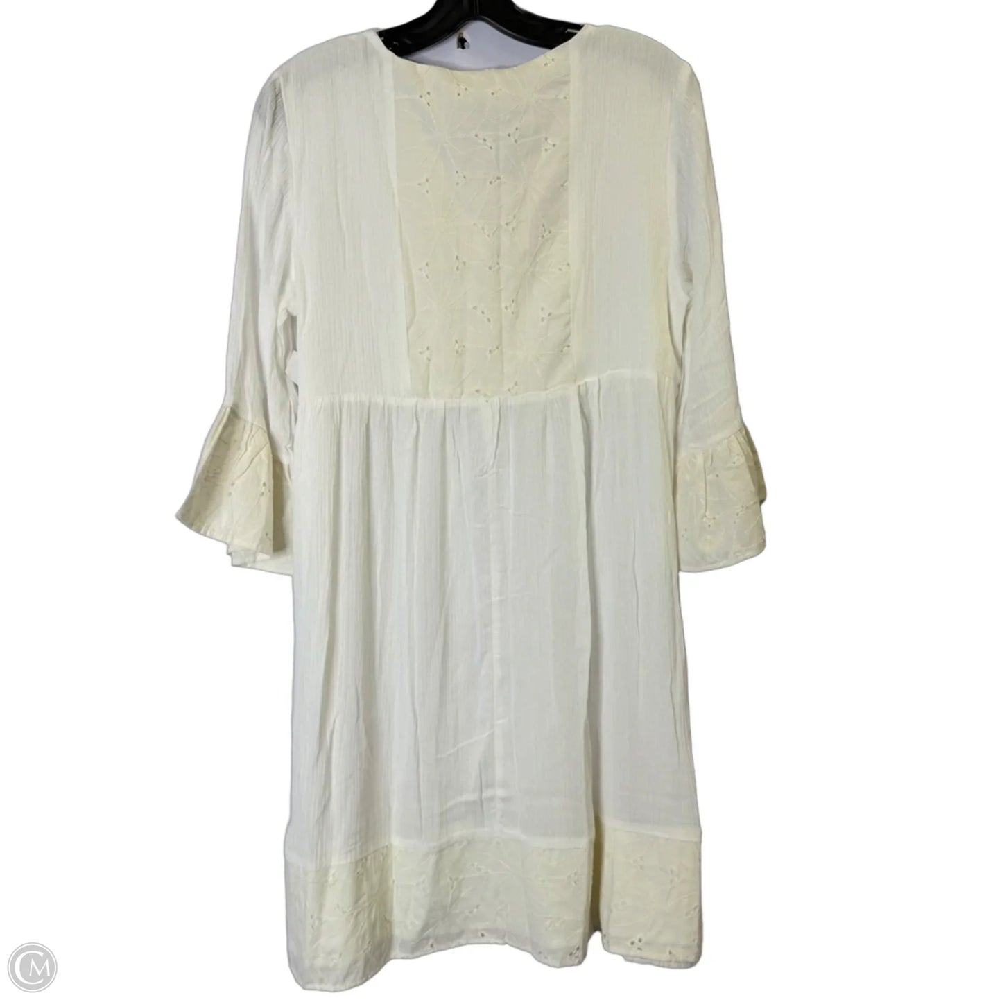 Dress Casual Short By Suzanne Betro In Cream, Size: L