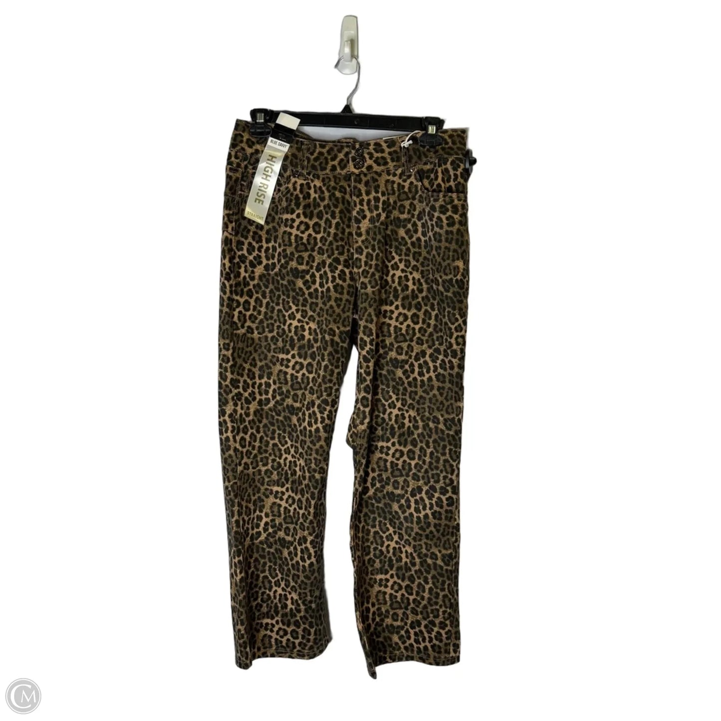 Jeans Flared By Clothes Mentor In Animal Print, Size: 18