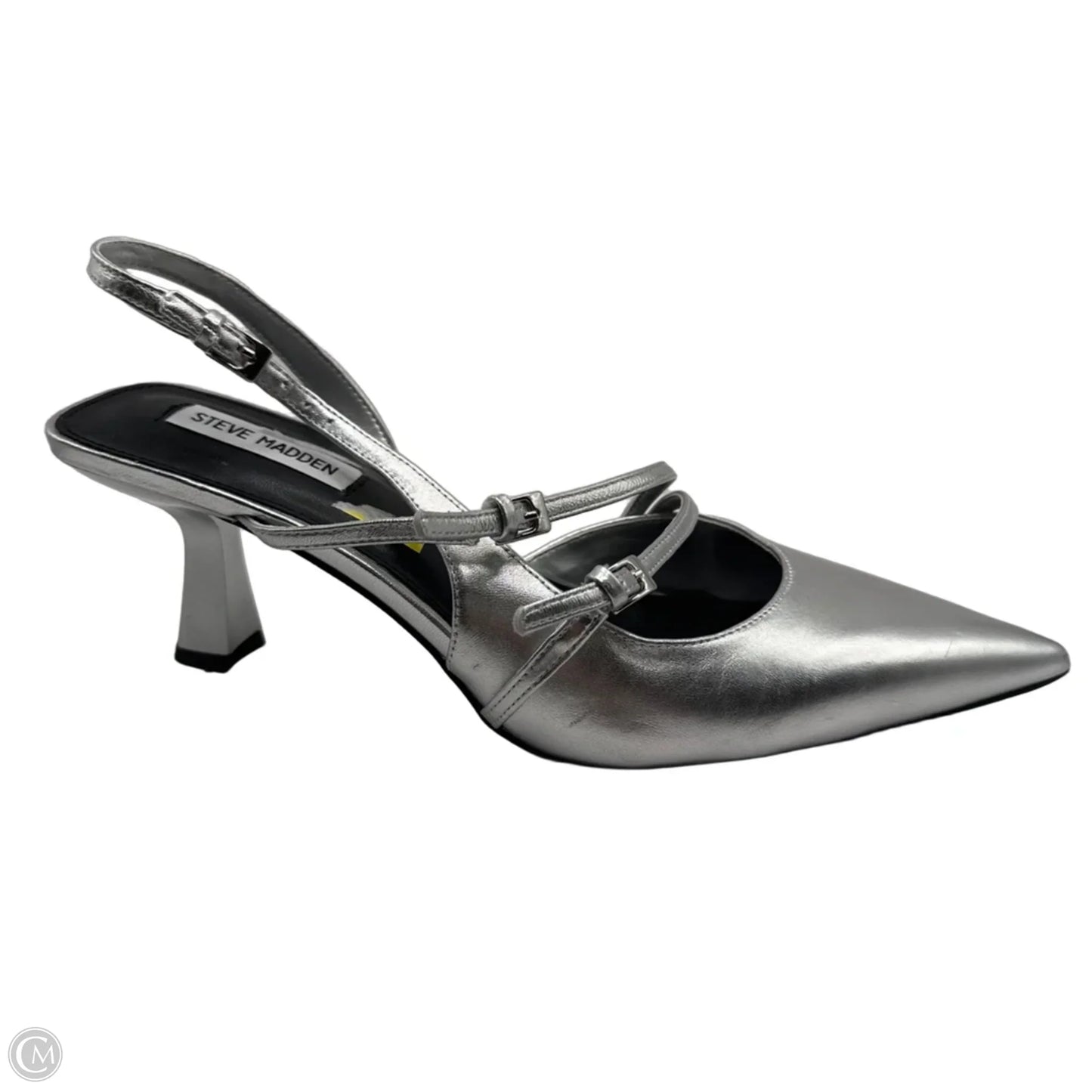 Shoes Heels Stiletto By Steve Madden In Silver, Size: 9