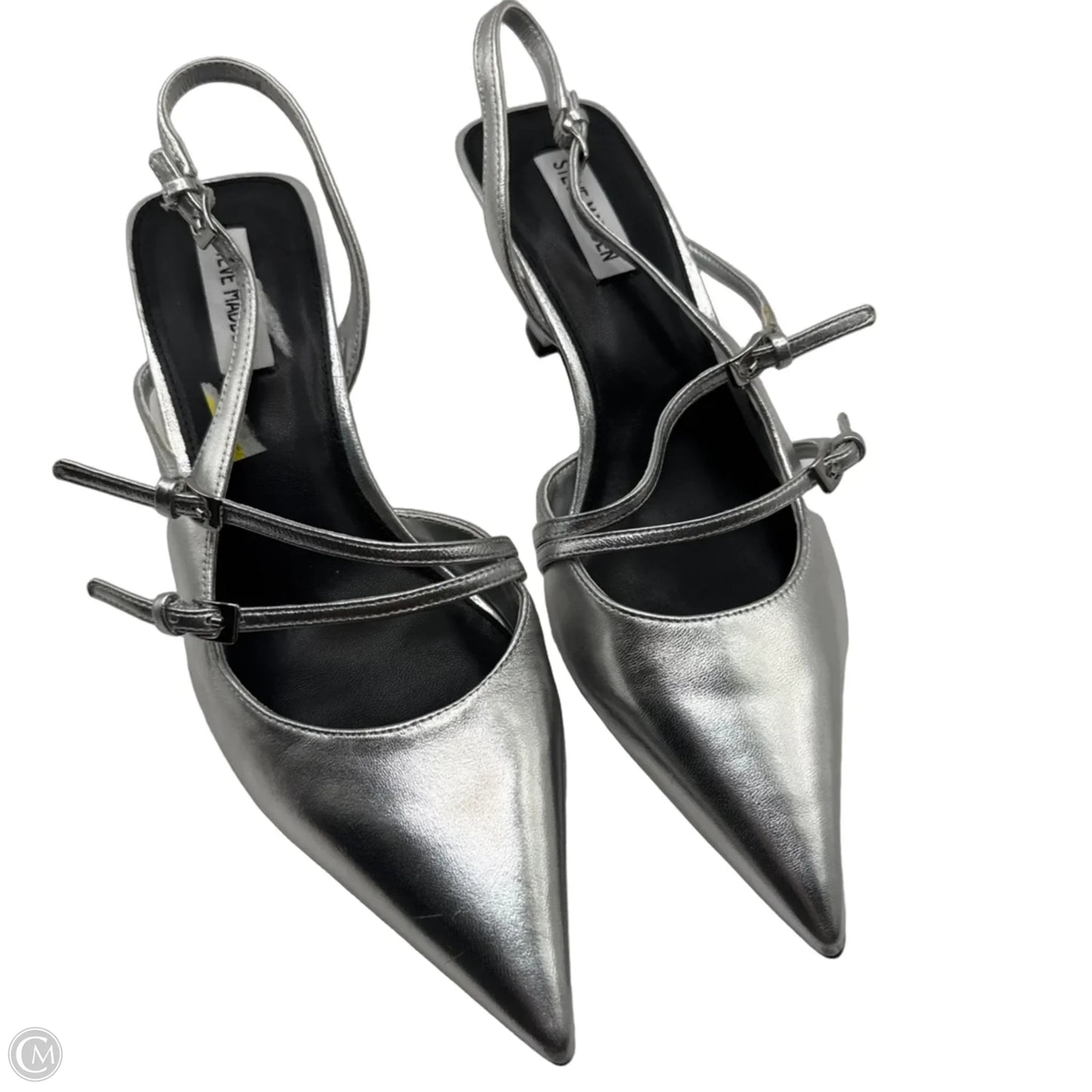 Shoes Heels Stiletto By Steve Madden In Silver, Size: 9
