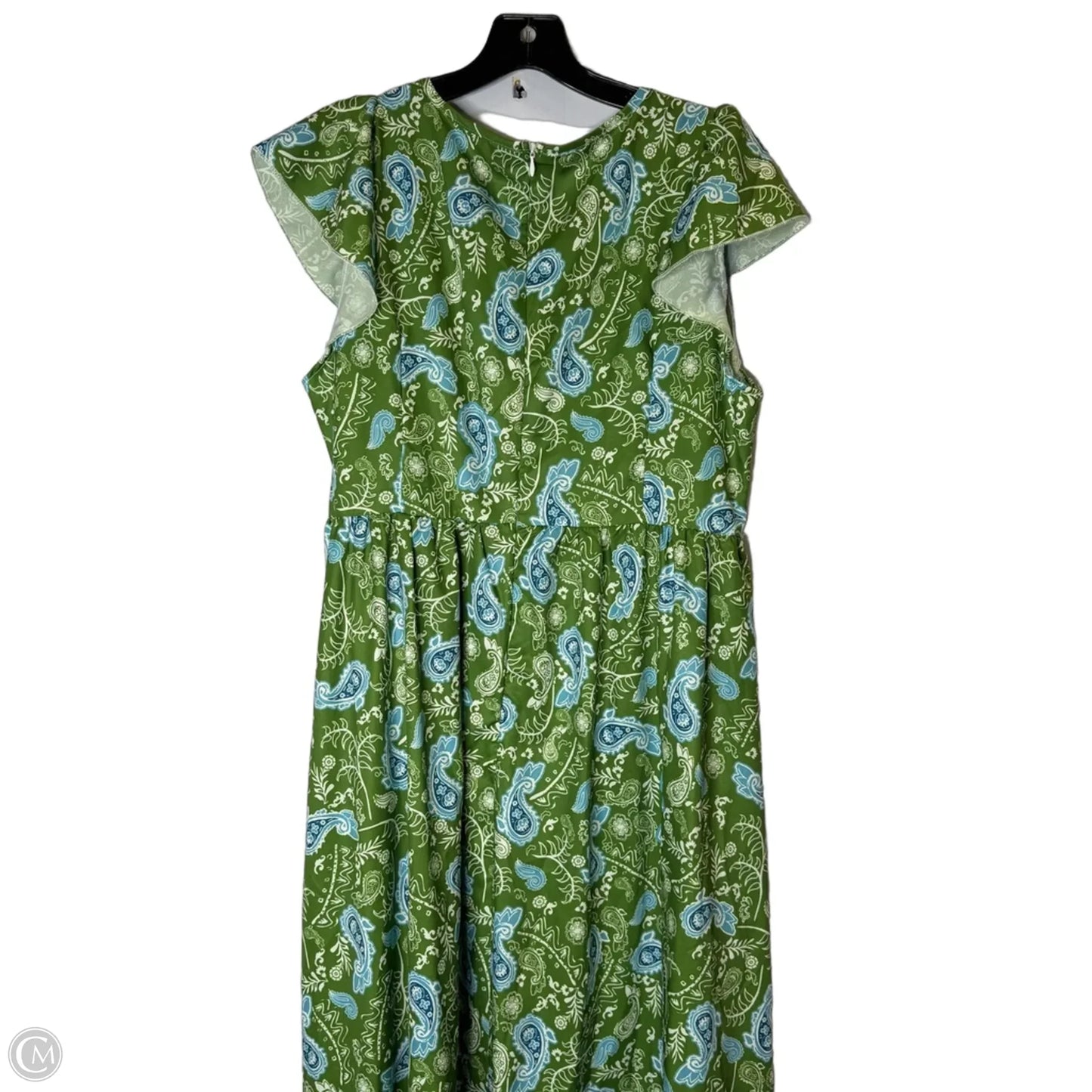 Dress Casual Maxi By Shein In Blue & Green, Size: 8