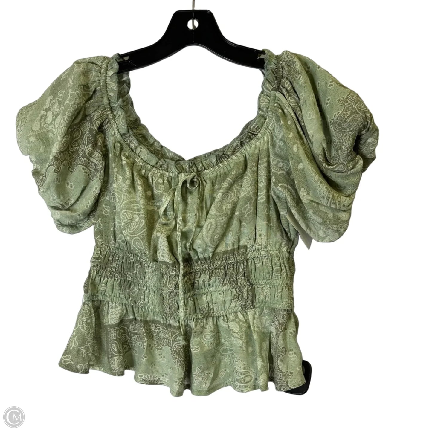 Top Short Sleeve By Francesca’s In Green, Size: S