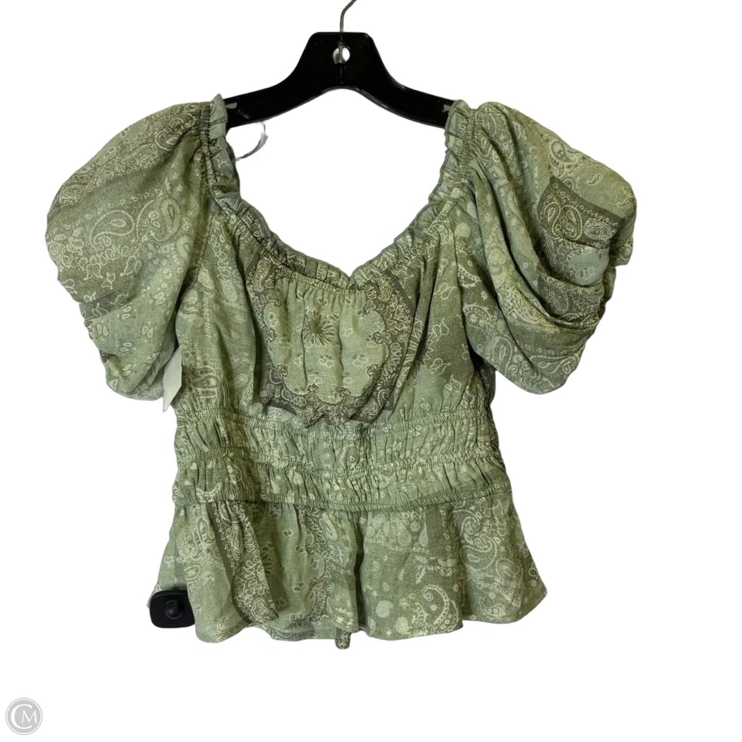 Top Short Sleeve By Francesca’s In Green, Size: S