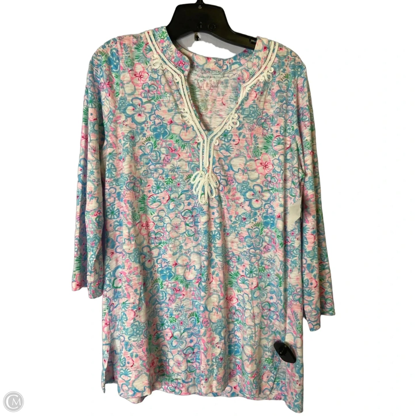 Top Long Sleeve By Cma In Floral Print, Size: L