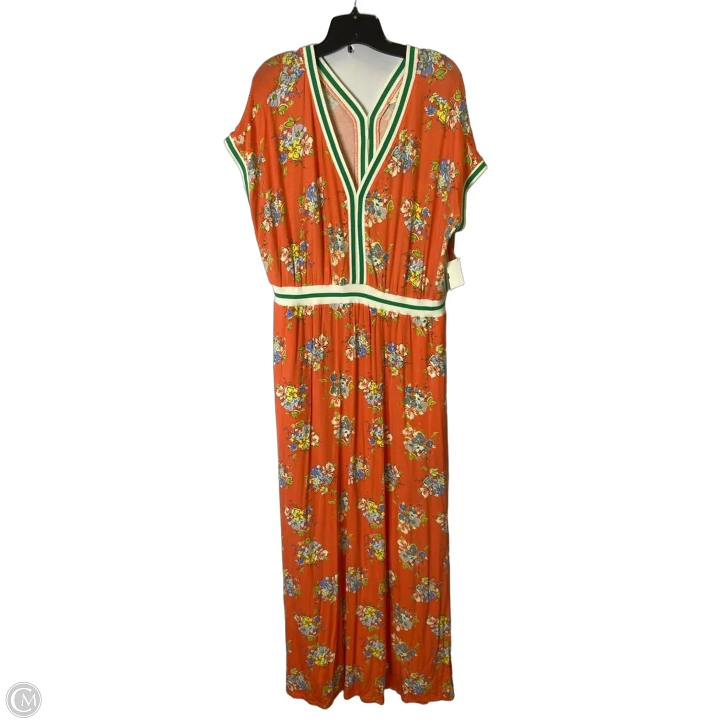 Dress Casual Maxi By Matilda Jane In Blue & Orange, Size: Xxl