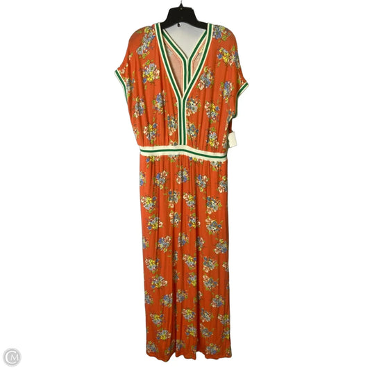 Dress Casual Maxi By Matilda Jane In Blue & Orange, Size: Xxl