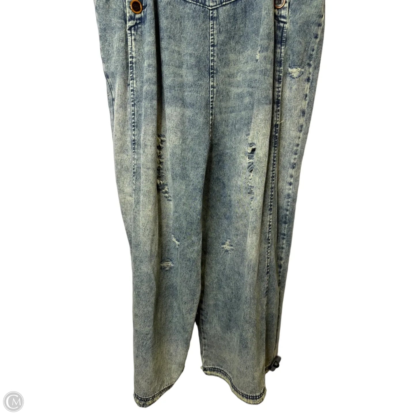 Jumpsuit By Clothes Mentor In Blue Denim, Size: M
