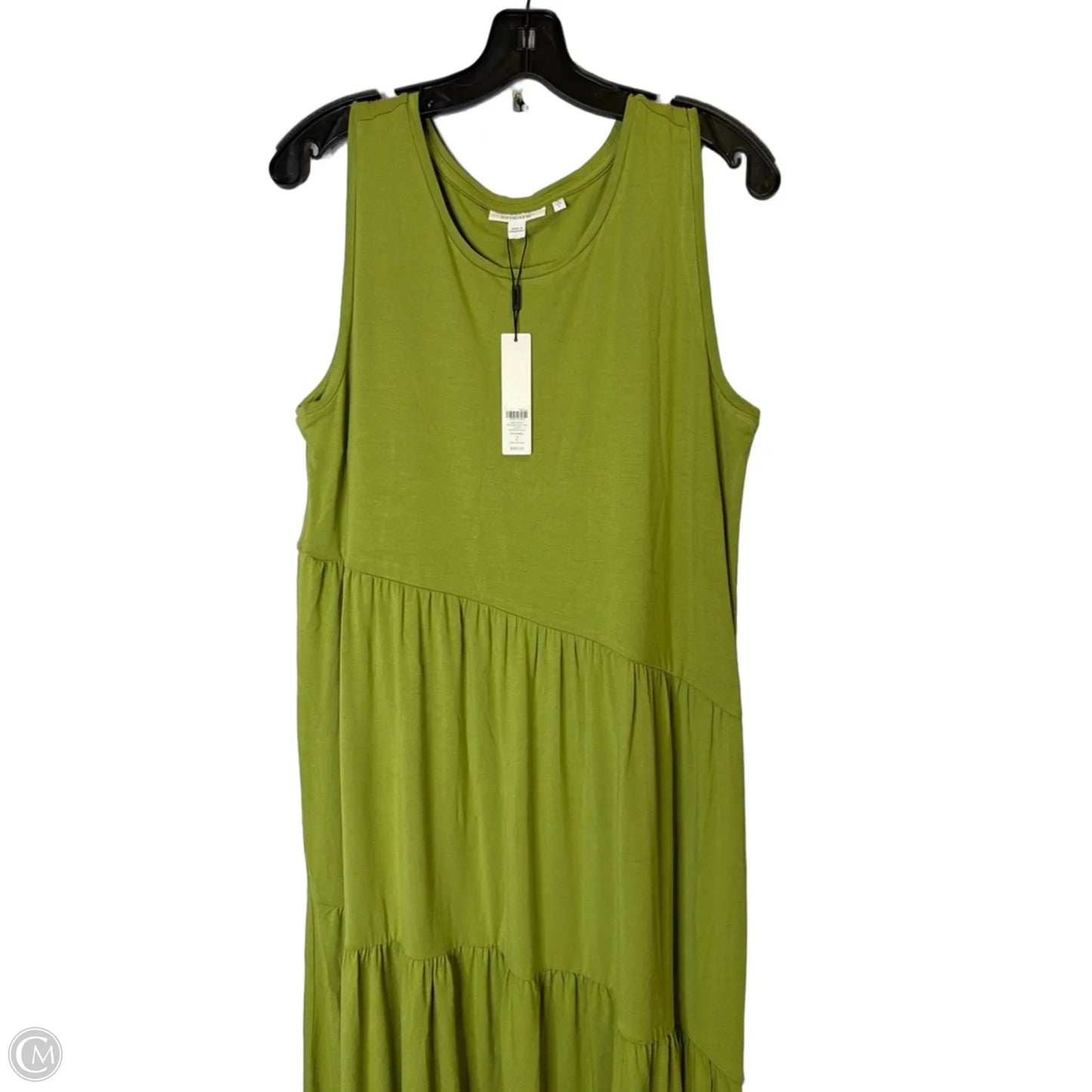 Dress Casual Maxi By Chicos In Green, Size: L