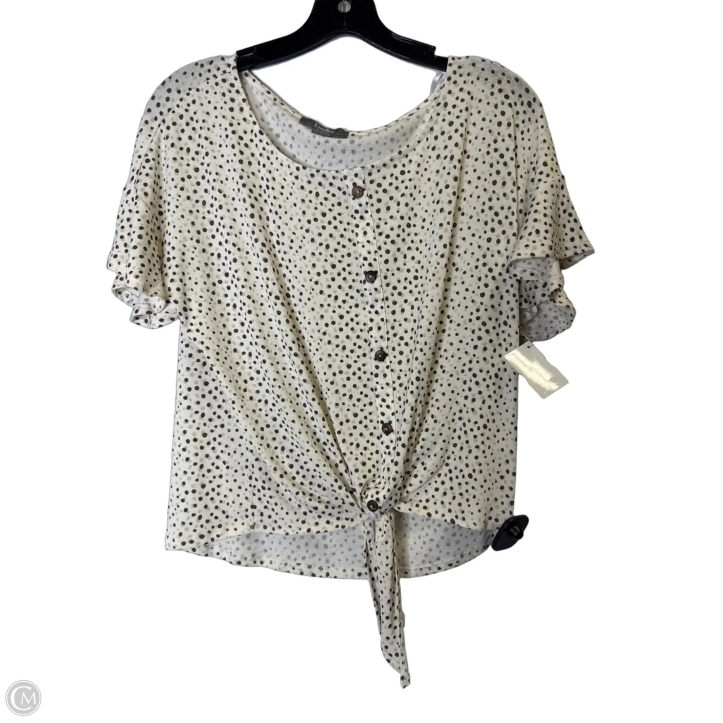 Top Short Sleeve By Clothes Mentor In Animal Print, Size: M