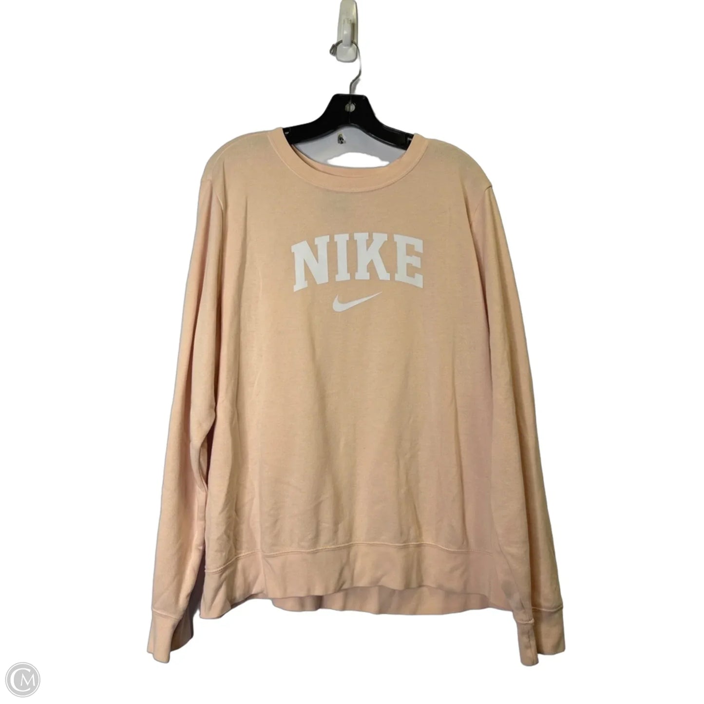 Athletic Sweatshirt Crewneck By Nike Apparel In Pink, Size: 1x