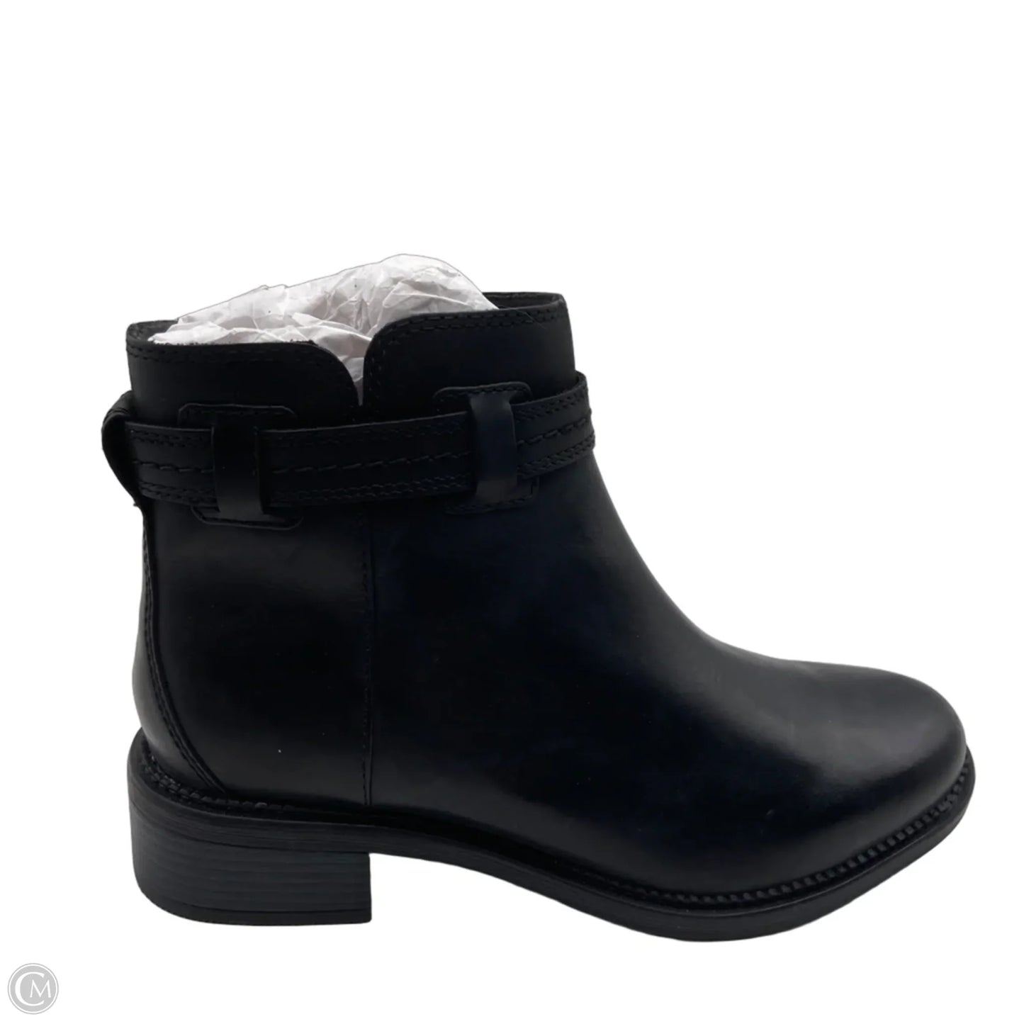 Boots Ankle Heels By Clarks In Black, Size: 9