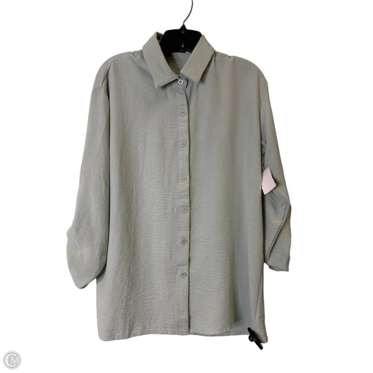 Top Long Sleeve By Shein In Green, Size: 4