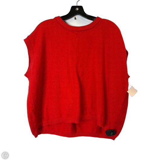 Sweater Short Sleeve By Zenana In Red, Size: L