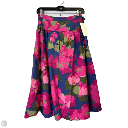 Skirt Midi By Banana Republic In Floral Print, Size: 0p