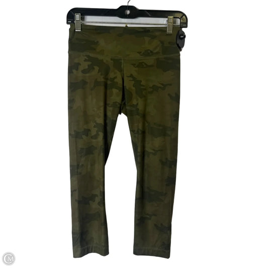 Athletic Capris By Lululemon In Green, Size: 4