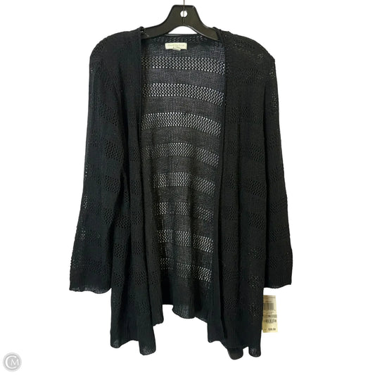 Sweater Cardigan By Charter Club In Black, Size: 1x