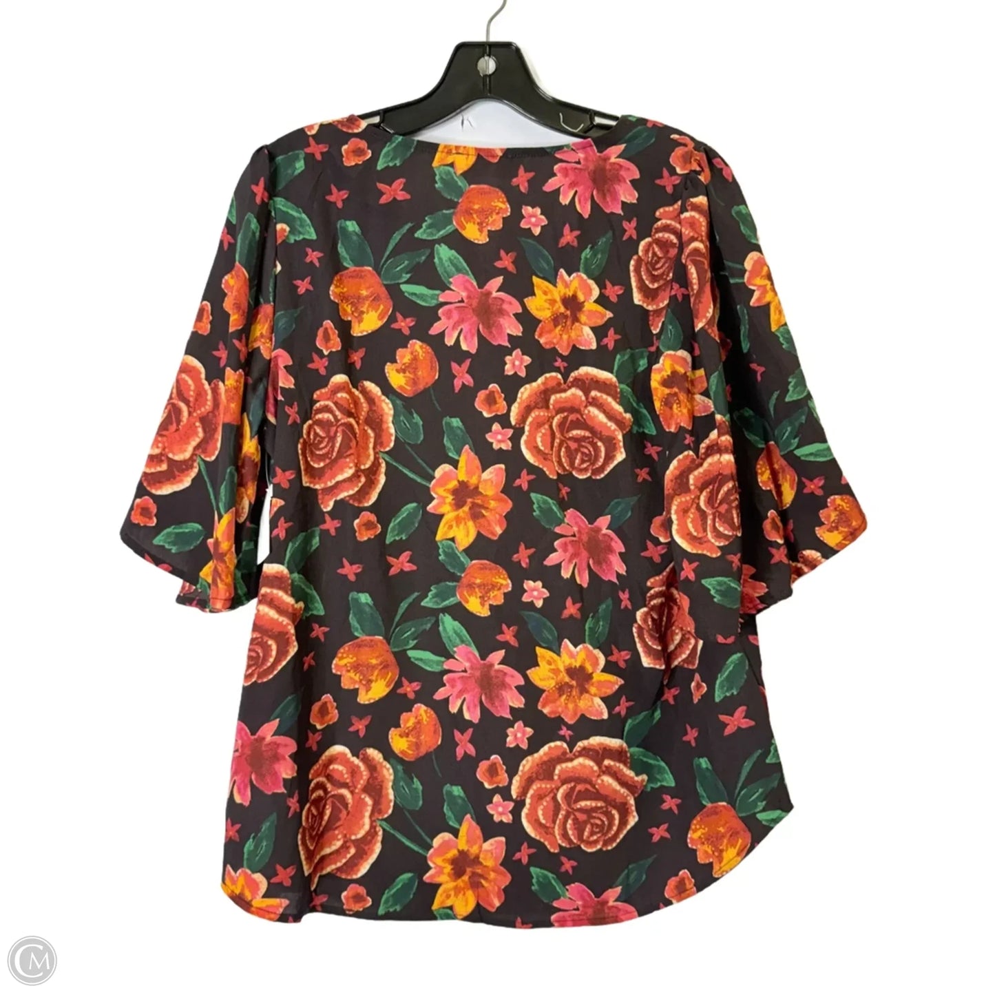 Top Short Sleeve By Clothes Mentor In Black, Size: S