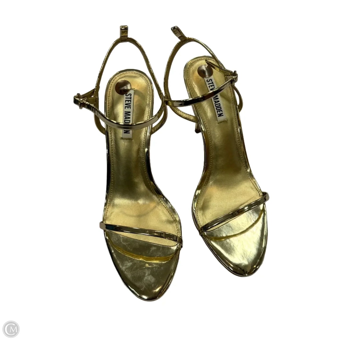 Shoes Heels Stiletto By Steve Madden In Gold, Size: 10