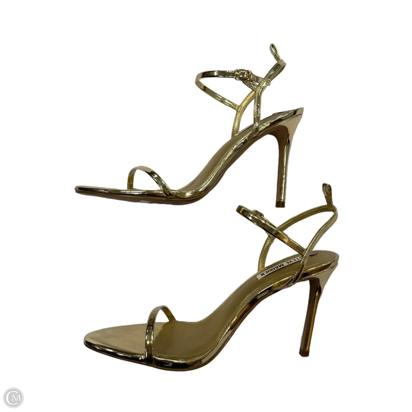 Shoes Heels Stiletto By Steve Madden In Gold, Size: 10