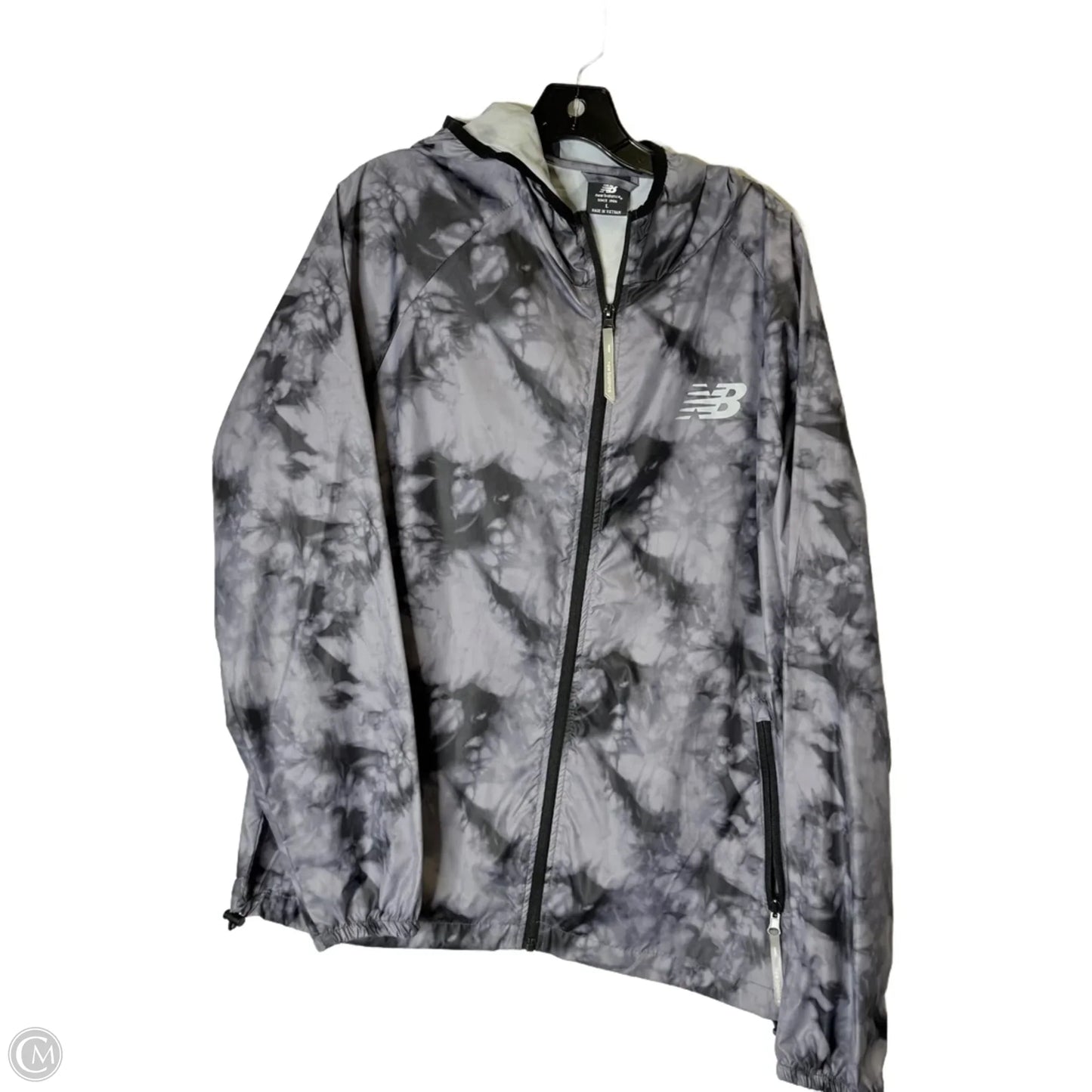 Athletic Jacket By New Balance In Blue, Size: L