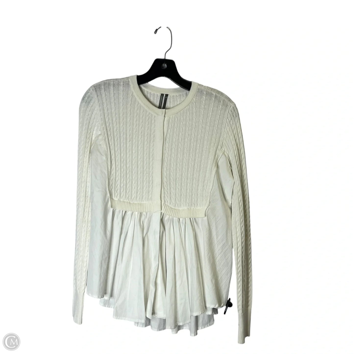Blouse Long Sleeve By Anthropologie In White, Size: Xs