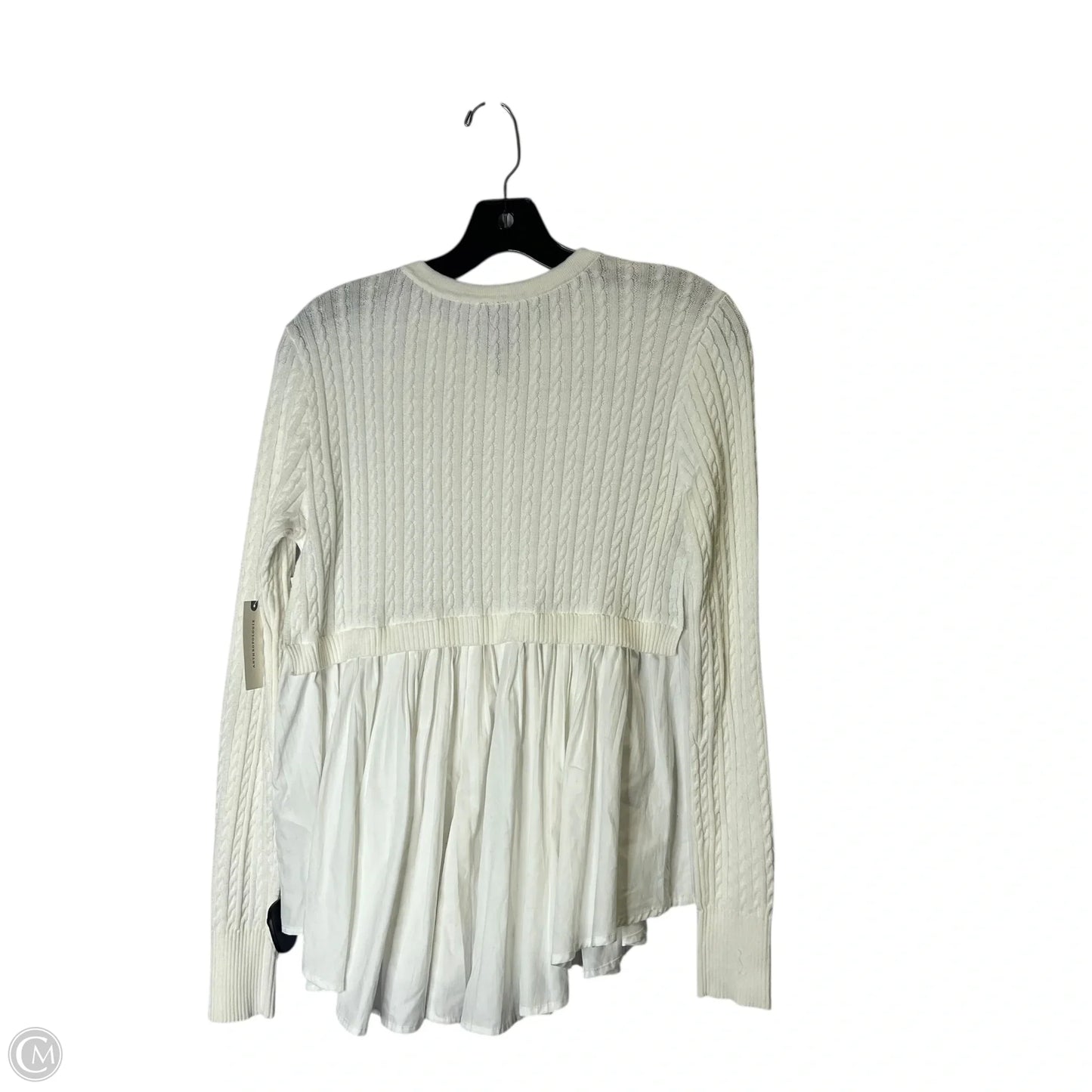 Blouse Long Sleeve By Anthropologie In White, Size: Xs