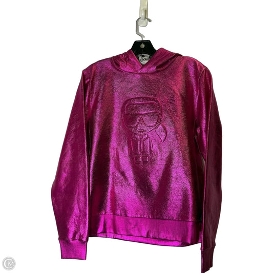 Sweatshirt Hoodie By Cmc In Pink, Size: S