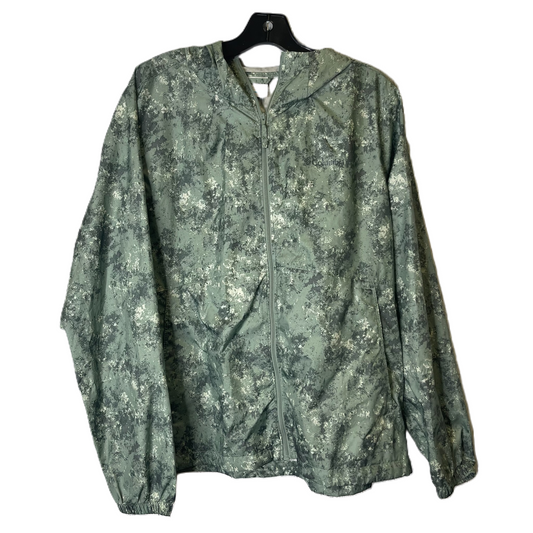 Green Jacket Windbreaker By Columbia, Size: L