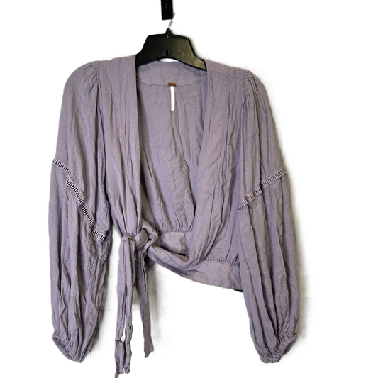 Purple Top Long Sleeve By Free People, Size: Xs