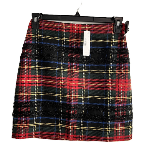 Skirt Mini & Short By J. Crew In Plaid Pattern, Size: 4