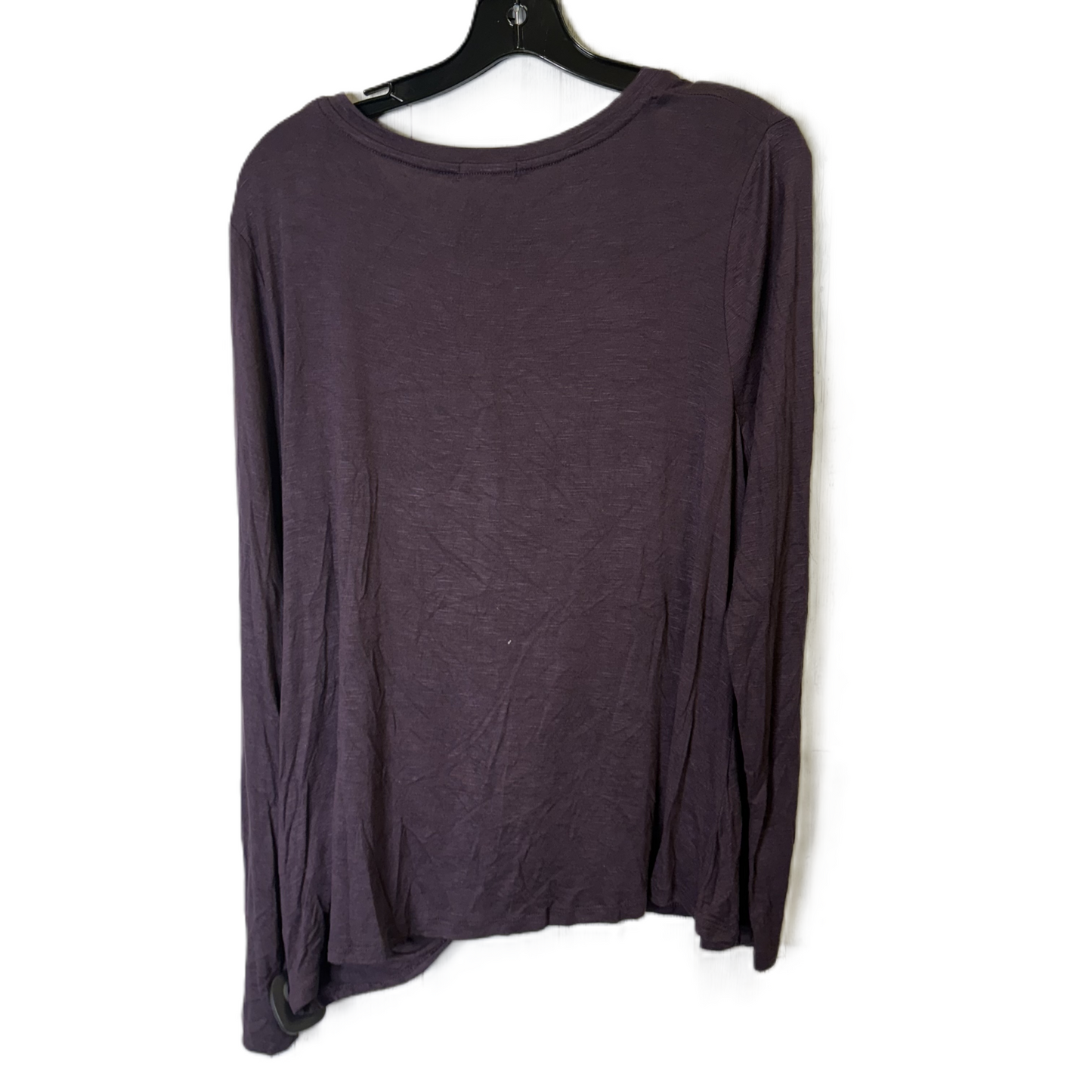 Top Long Sleeve Basic By Eyeshadow In Purple, Size: Xl