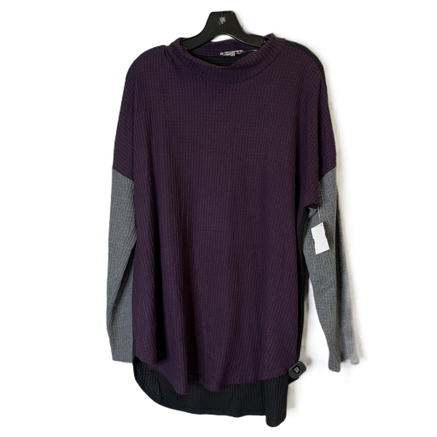 Top Long Sleeve By Calvin Klein In Purple, Size: Xl