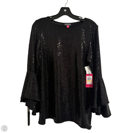 Top Long Sleeve By Vince Camuto In Black, Size: M