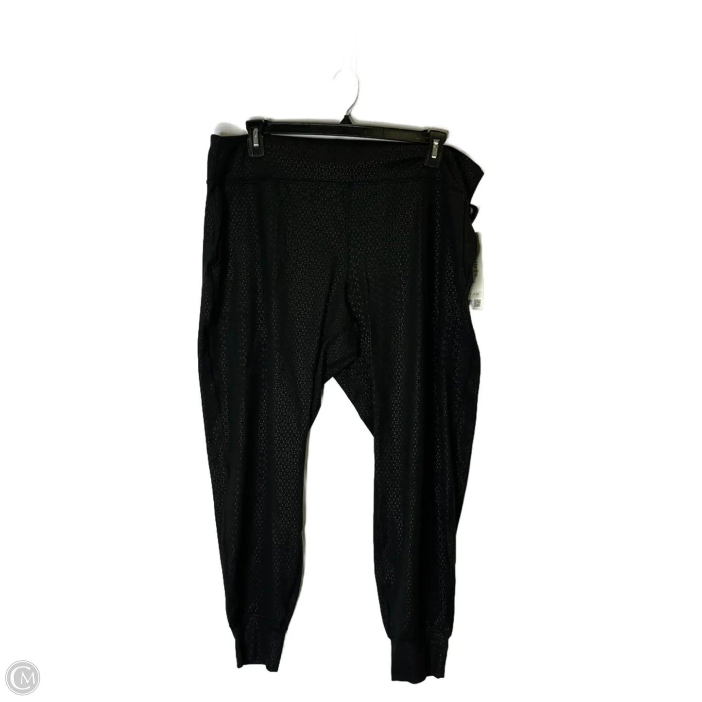 Athletic Pants By Lululemon In Black & Grey, Size: 20