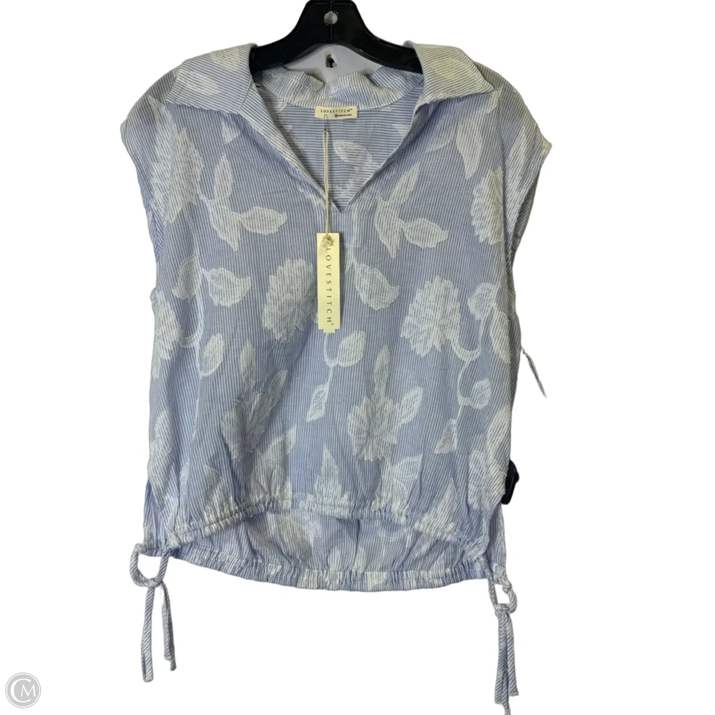 Top Sleeveless By Lovestitch In Blue, Size: M