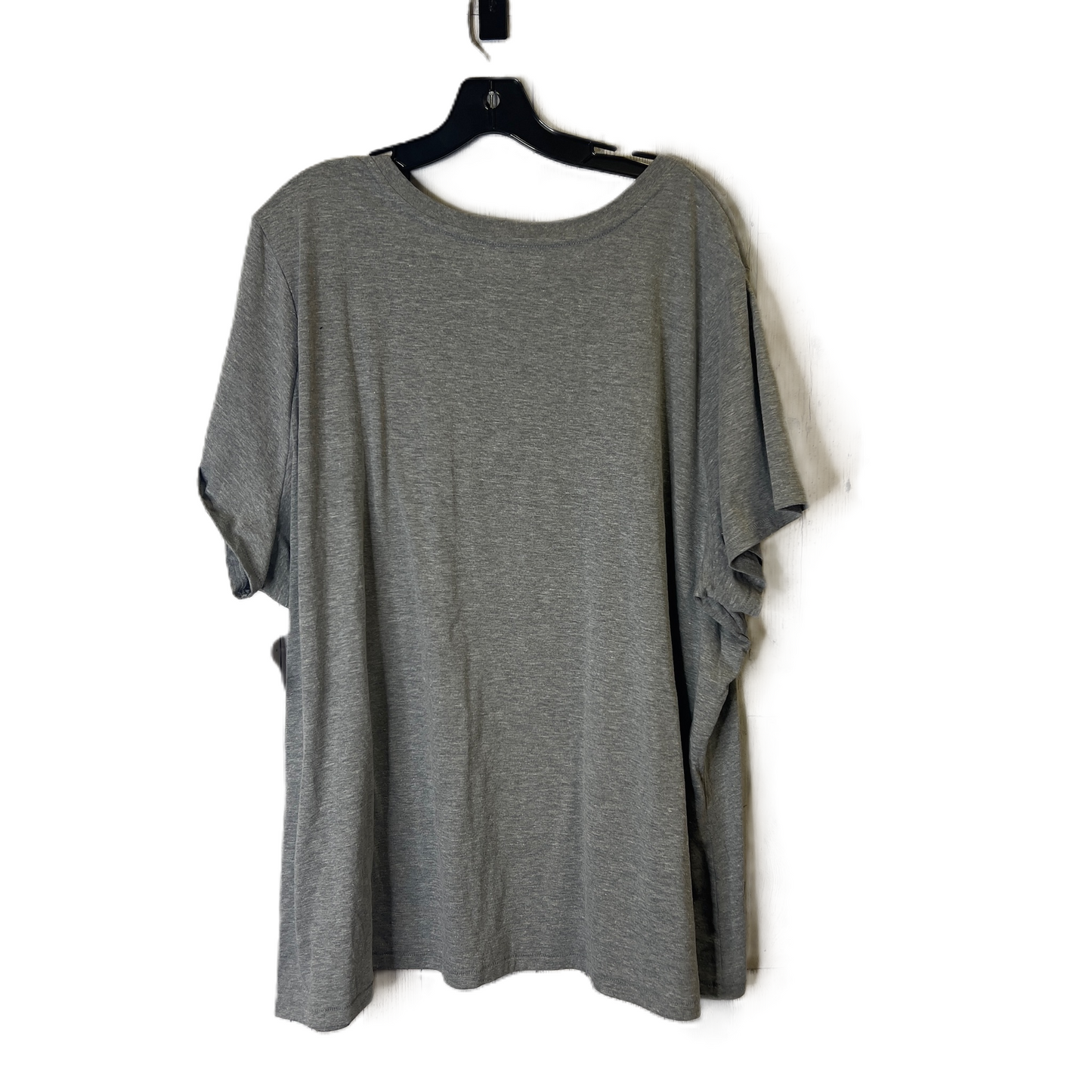 Grey Top Short Sleeve Basic By Lane Bryant, Size: 4x