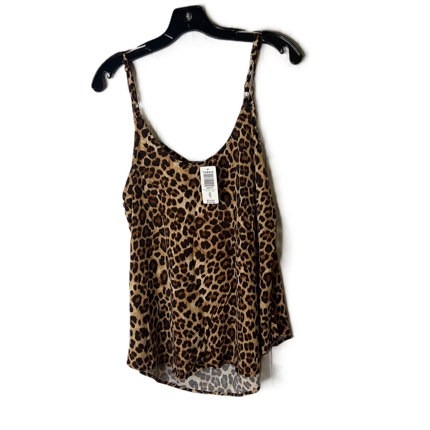 Animal Print Top Sleeveless By Torrid, Size: M