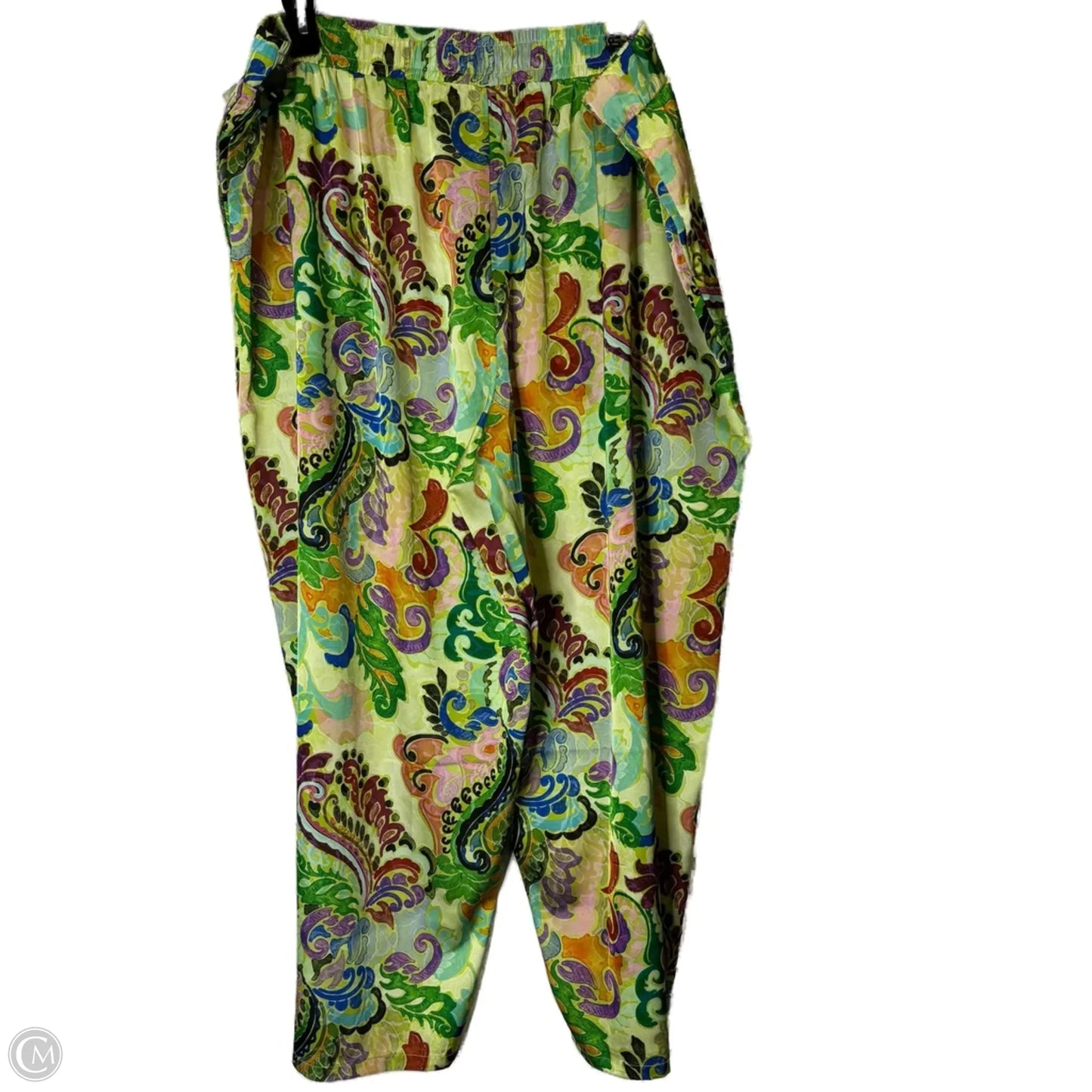 Pants Wide Leg By Susan Graver In Green, Size: 3x