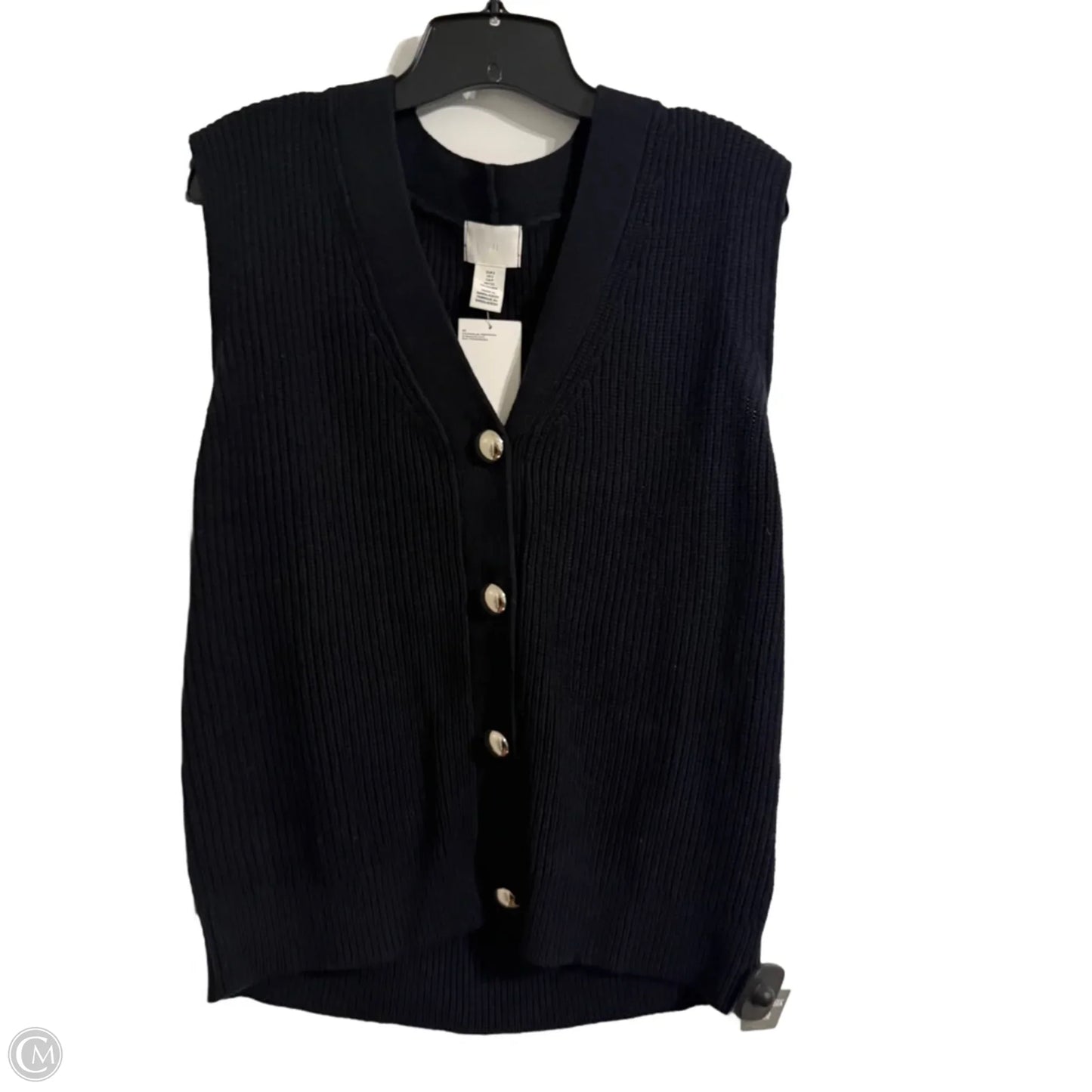 Vest Sweater By H&m In Navy, Size: S