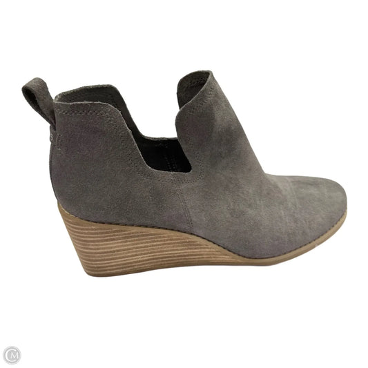Boots Ankle Heels By Toms In Grey, Size: 11