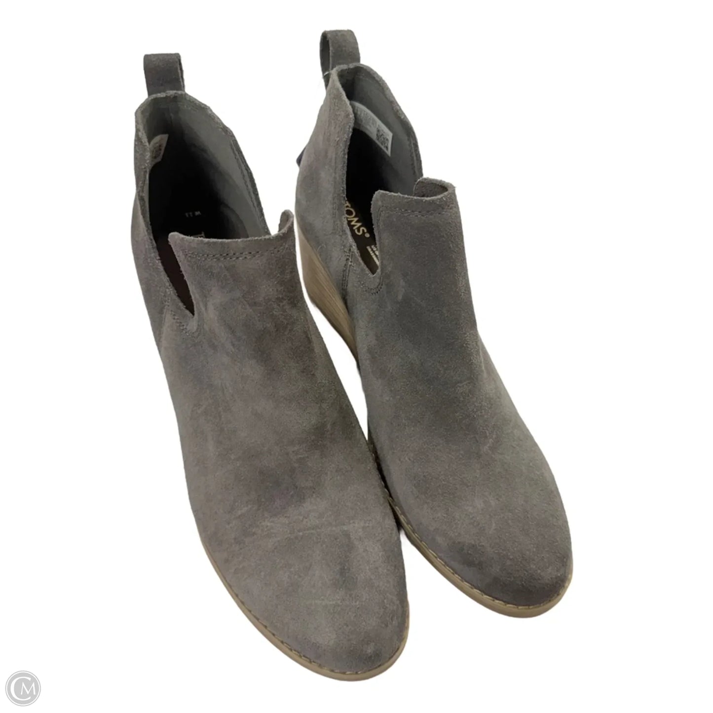 Boots Ankle Heels By Toms In Grey, Size: 11