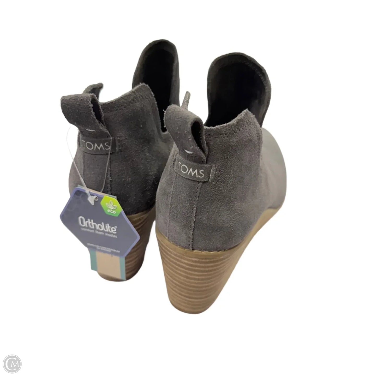 Boots Ankle Heels By Toms In Grey, Size: 11