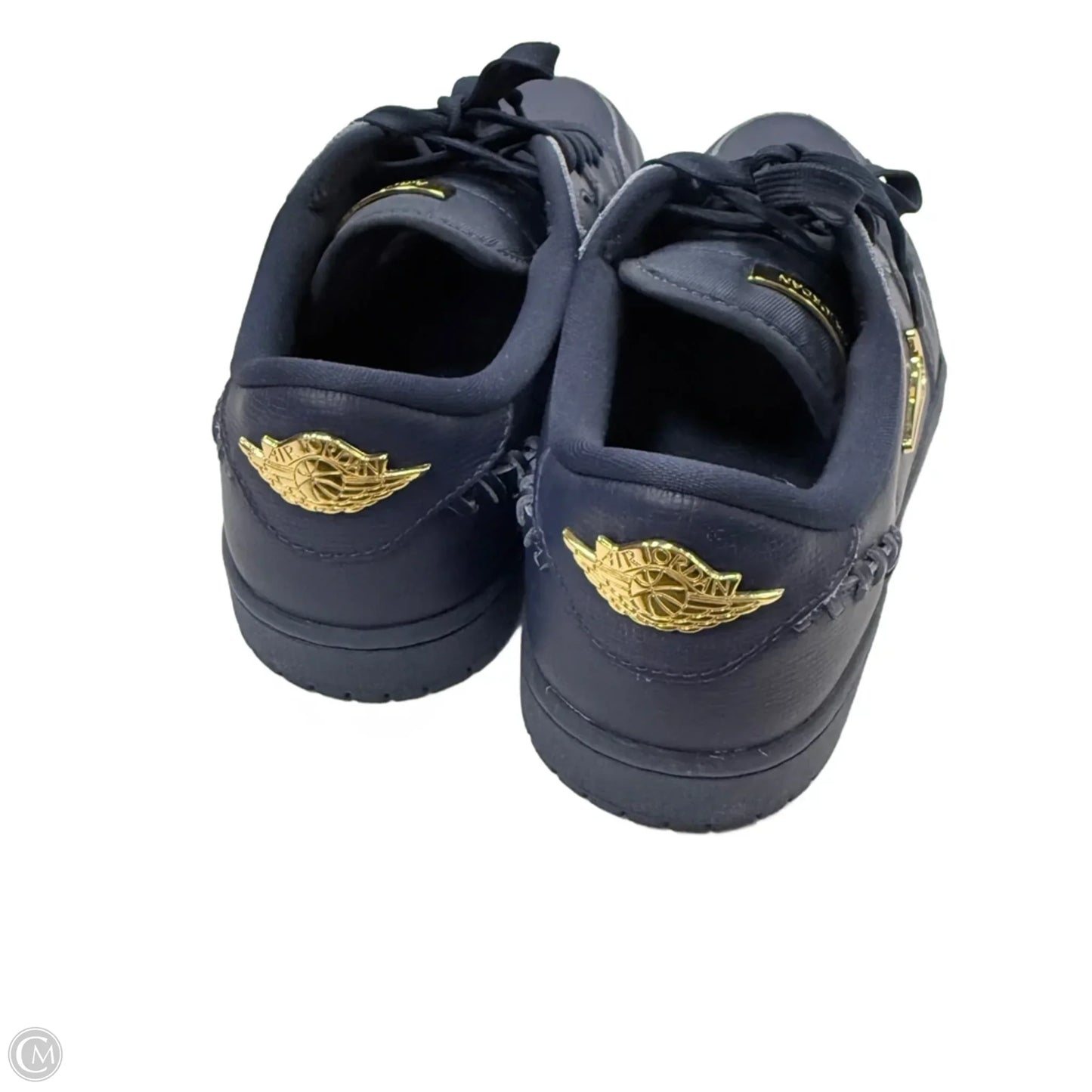 Shoes Luxury Designer By Jordan In Blue, Size: 9.5