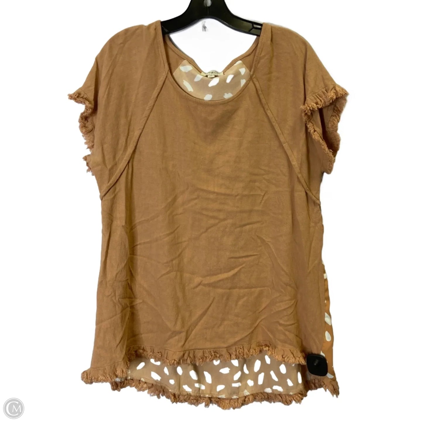 Top Short Sleeve By Umgee In Orange, Size: M