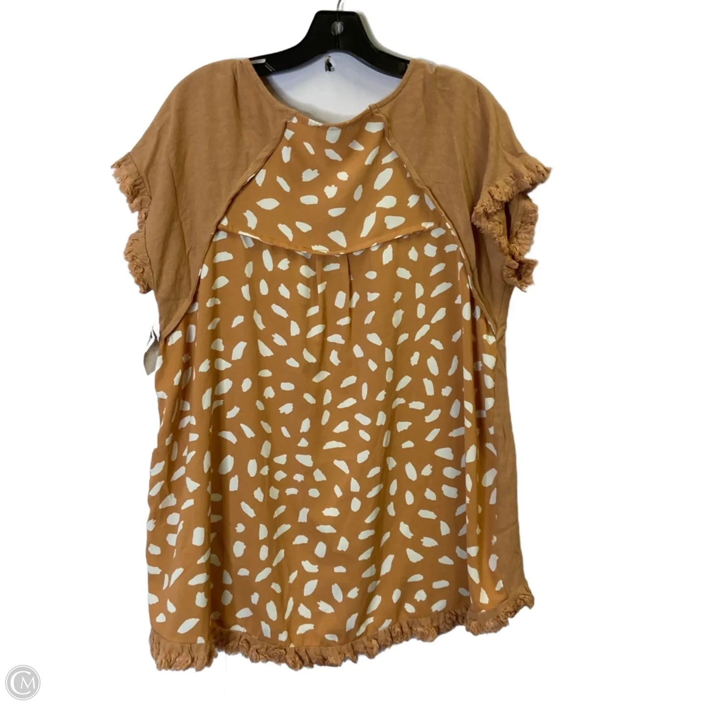 Top Short Sleeve By Umgee In Orange, Size: M