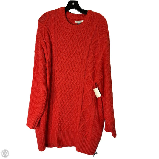 Dress Sweater By American Eagle In Red, Size: L