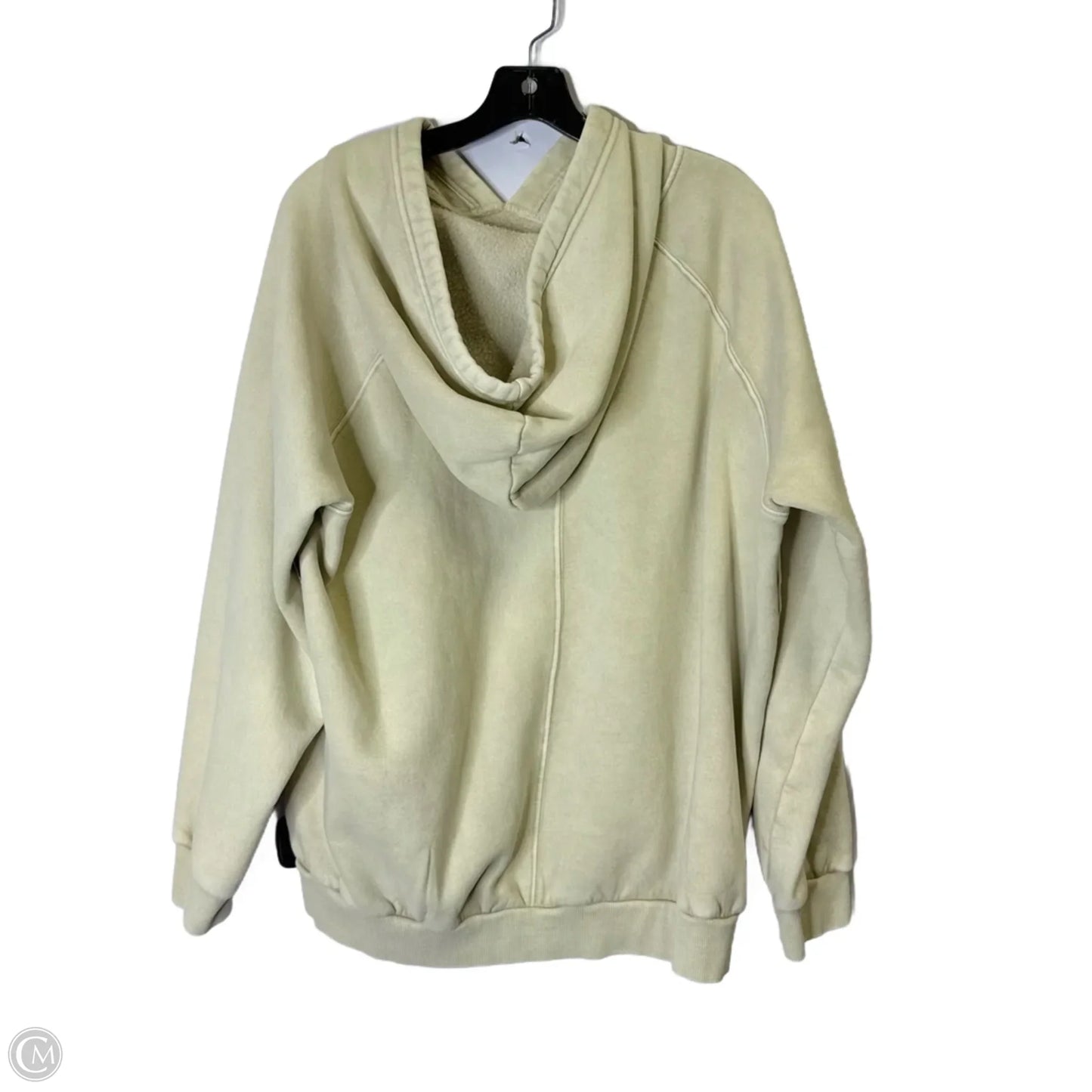 Sweatshirt Hoodie By Easel In Cream, Size: L