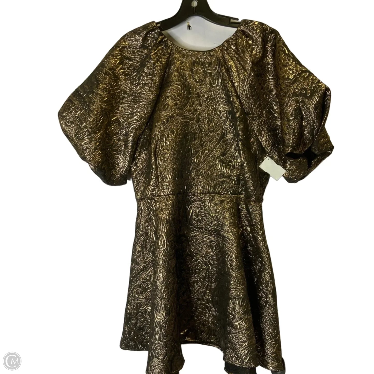 Dress Party Short By H&m In Gold, Size: M