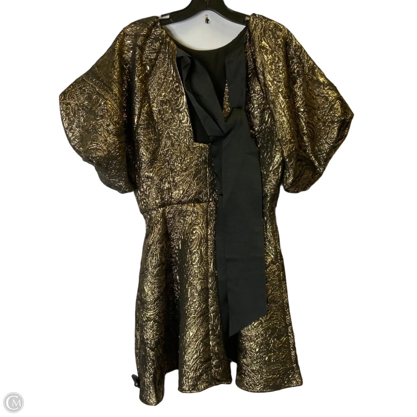 Dress Party Short By H&m In Gold, Size: M